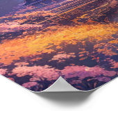 Kalmte op het Japanse platteland Poster (Hoek)