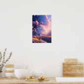 Kalmte op het Japanse platteland Poster (Keuken)