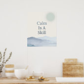 Kalmte Ruimte Inspirerende Mindfulness Poster (Keuken)