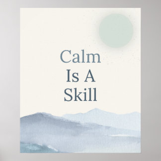 Kalmte Ruimte Inspirerende Mindfulness Poster