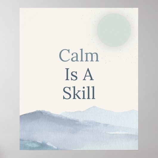 Kalmte Ruimte Inspirerende Mindfulness Poster (Voorkant)