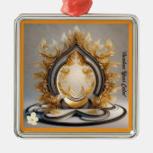 "Kalmte van het Zijn" Metalen Ornament (Voorkant)