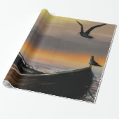 Kalmte - Waterverf Cadeaupapier (Uitgerold)