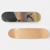Kalmte - Waterverf Persoonlijk Skateboard (Horizontaal)