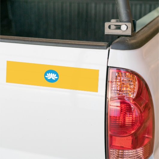Kalmukse vlag bumpersticker (Op Truck)