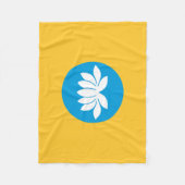 Kalmukse vlag fleece deken (Voorkant)