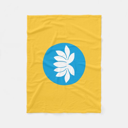 Kalmukse vlag fleece deken (Voorkant)