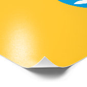 Kalmukse vlag foto afdruk (Hoek)