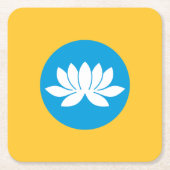 Kalmukse vlag kartonnen onderzetters (Voorkant)