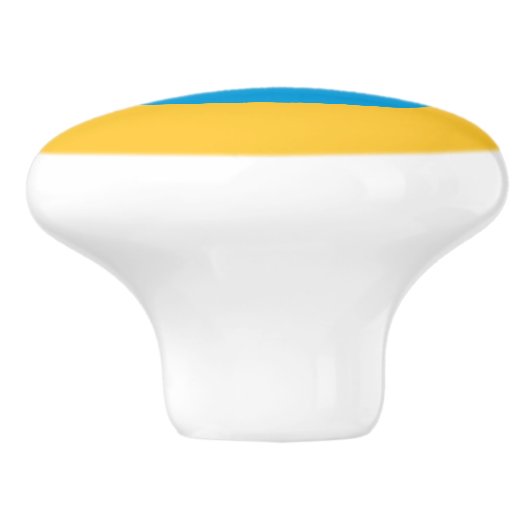 Kalmukse vlag keramische knop (Zijkant)