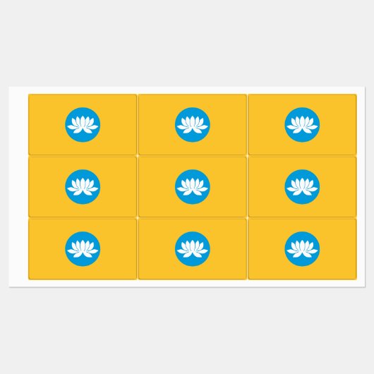 Kalmukse vlag labels (Vel)