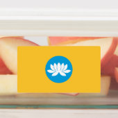 Kalmukse vlag labels (Aangebracht)