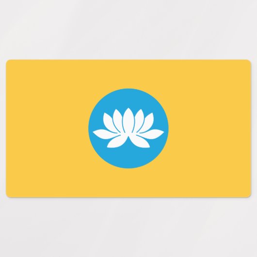 Kalmukse vlag labels (Design 2)