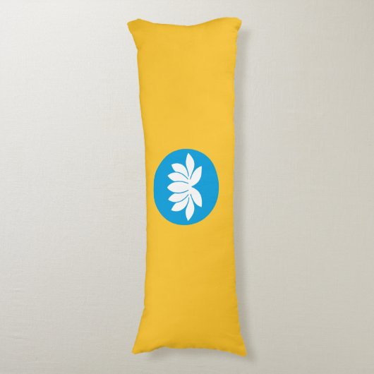 Kalmukse vlag lichaamskussen (Voorkant Verticaal)
