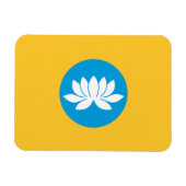 Kalmukse vlag magneet (Horizontaal)