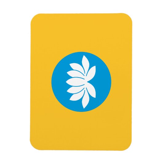 Kalmukse vlag magneet (Verticaal)