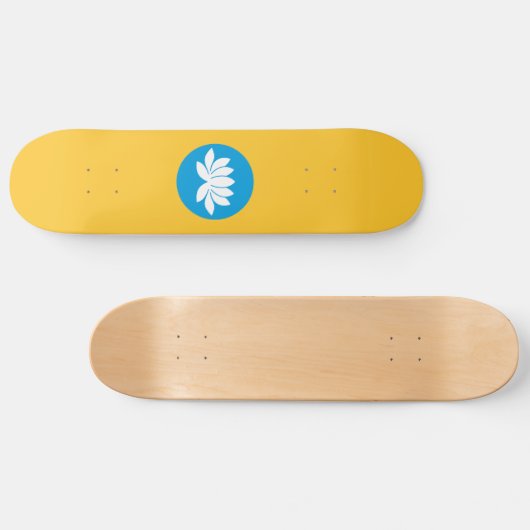 Kalmukse vlag persoonlijk skateboard (Horizontaal)