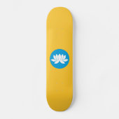 Kalmukse vlag persoonlijk skateboard (Voorkant)