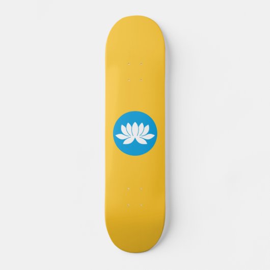 Kalmukse vlag persoonlijk skateboard (Voorkant)