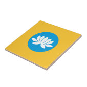 Kalmukse vlag tegeltje (Zijkant)