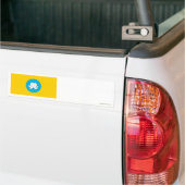 Kalmykia Flag Bumpersticker (Op Truck)