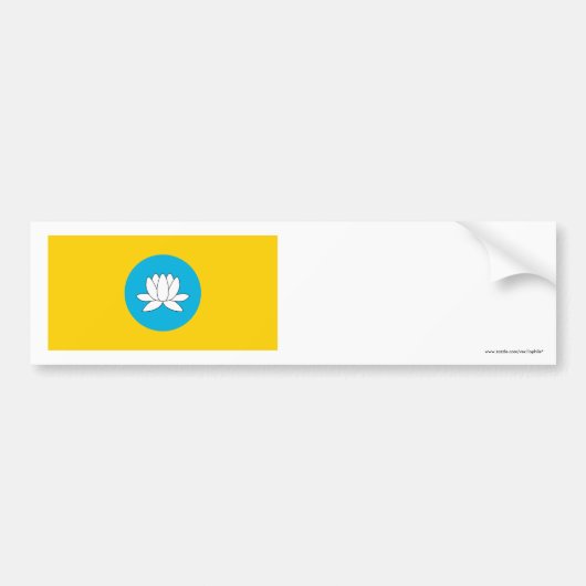 Kalmykia Flag Bumpersticker (Voorkant)