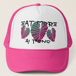 KALO KRU, AI PONO EAT MEER IN PINK Trucker Hat Pet
