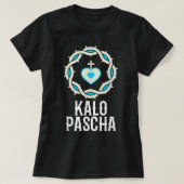 Kalo Pascha Grieks Pasen Pasen T-shirt (Design voorkant)