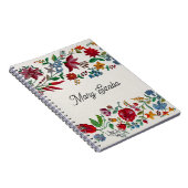 Kalocsa Embroidery Flower Print Notitieboek (Rechterzijde)