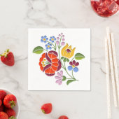 Kalocsa Embroidery - Hongaars Folk Art mof Servet (Insitu)