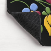 Kalocsa Embroidery - Hongaarse Folk Art Black bg. Muismat (Hoek)