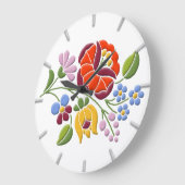 Kalocsa Embroidery - Hongaarse Folk Art Grote Klok (Hoek)