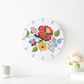 Kalocsa Embroidery - Hongaarse Folk Art Grote Klok (Huis)