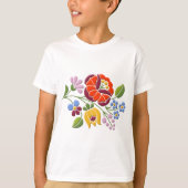 Kalocsa Embroidery - Hongaarse Folk Art T-shirt (Voorkant)