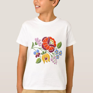 Kalocsa Embroidery - Hongaarse Folk Art T-shirt