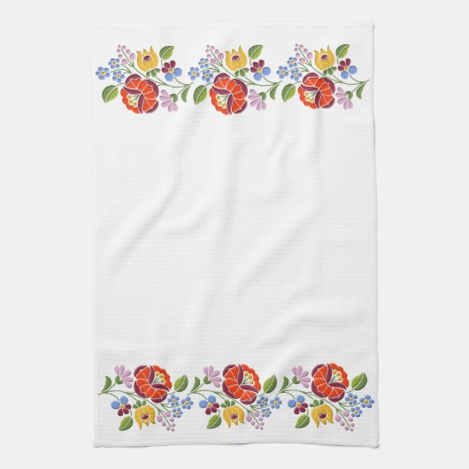 Kalocsa Embroidery Hungarian Folk Art Theedoek (Verticaal)