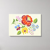 Kalocsa - Hongaarse Folk Art Canvas Print (Voorkant)