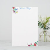 Kalocsai Bloemsteel Briefpapier (Staand voorkant)