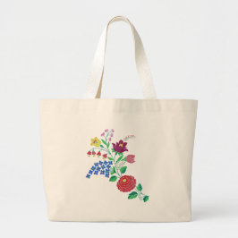 Kalocsai Bloemsteel Grote Tote Bag