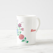 Kalocsai Bloemsteel Porselein Kop (Voorkant rechts)