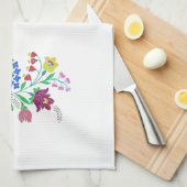 Kalocsai Bloemsteel Theedoek (Quarter Fold)