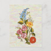 kalocsai florale motieven in lichtbasis briefkaart (Voorkant)