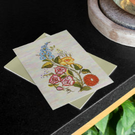 kalocsai florale motieven in lichtbasis briefkaart