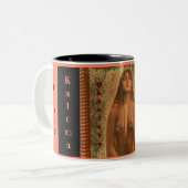 Kaloma 1914 - Virginia Pearson Two-Tone Coffee Mok (Voorkant links)