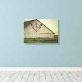 Kalona Barn Quilt Canvas Afdruk (Insitu (Houten vloer))
