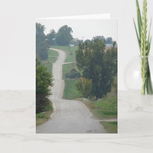 Kalona, de Landelijke Straat van Iowa Kaart (Voorkant)