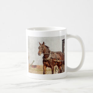 Kalona, Iowa Amish Horse en Buggy Koffiemok