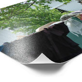 Kalona, Iowa Clothes Line en Putting Hay Foto Afdruk (Hoek)