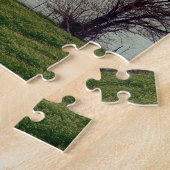 Kalona Iowa Fields and Barn with Tree Legpuzzel (Zijkant)