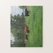 Kalveren en Koeien in pasta Legpuzzel (Verticaal)